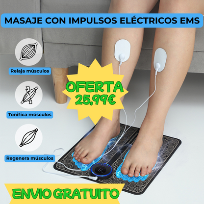 Alfombrilla EMS para Pies – Circulación y Alivio del Dolor