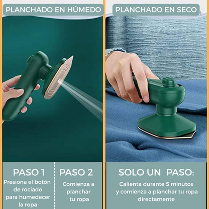 Mini plancha vapor portátil